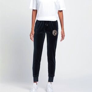 True Religion Black Velour Joggers